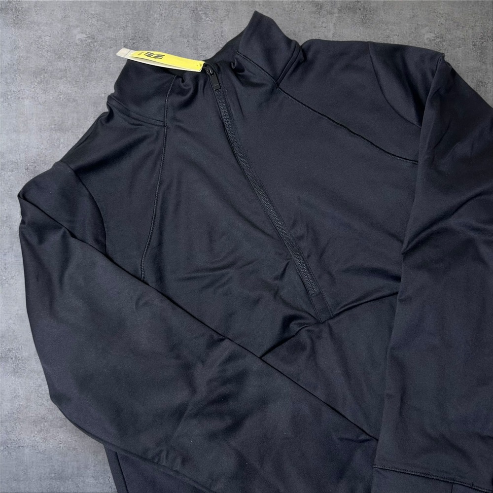 NEW All In Motion Womens XXL Black 1/2 Zip‎ Jacket Thumbhole Pockets UPF 50